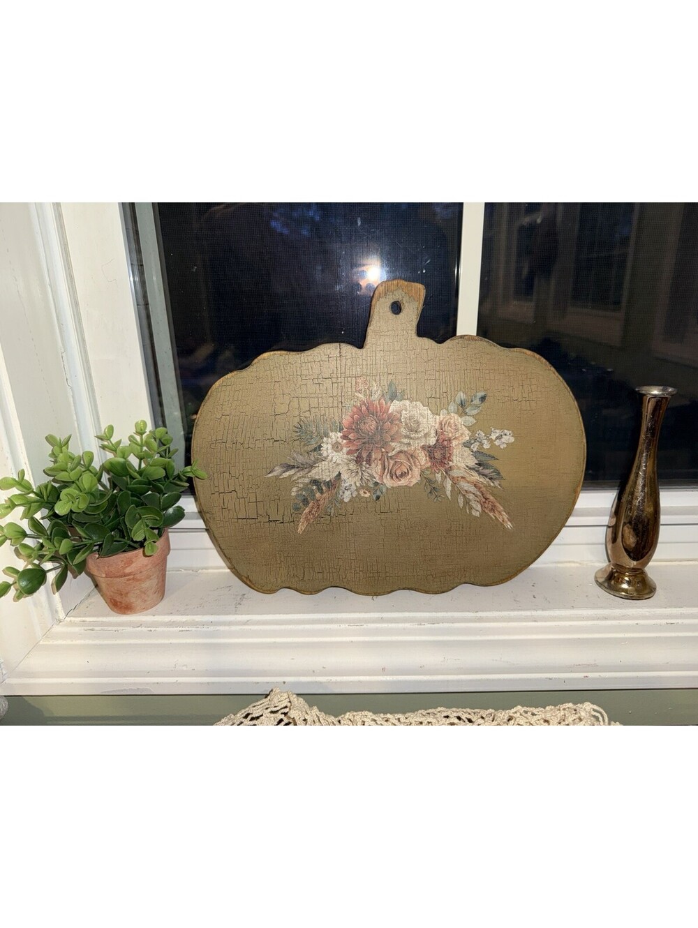 Wood pumpkin wall sign, cutting board, decorative Fall Decor